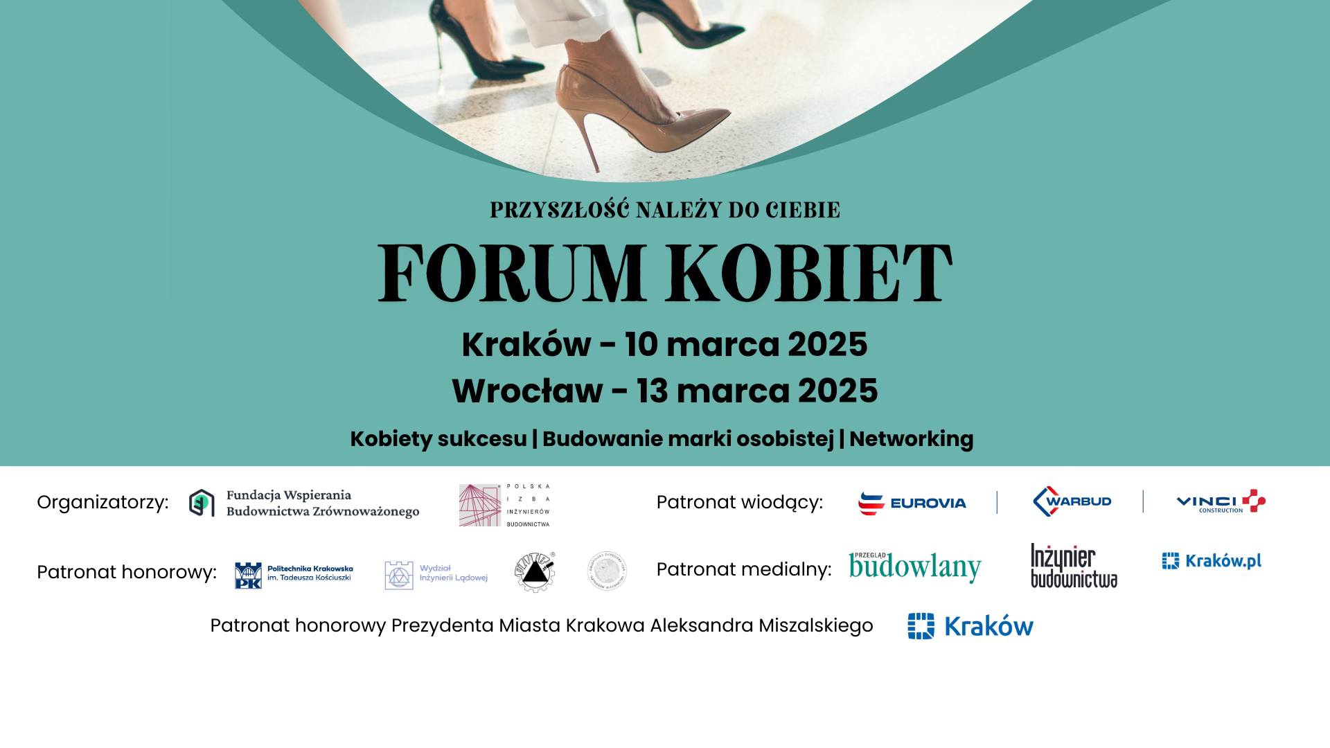 Forum kobiet 2025 – 10 marca Kraków, 13 marca Wrocław