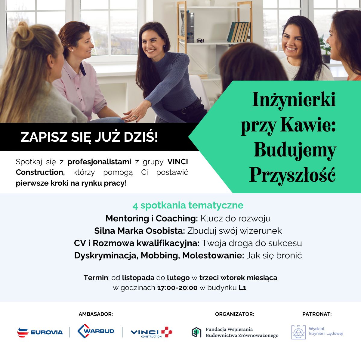 „Inżynierki przy Kawie: Budujemy przyszłość!” – rusza druga edycja programu!